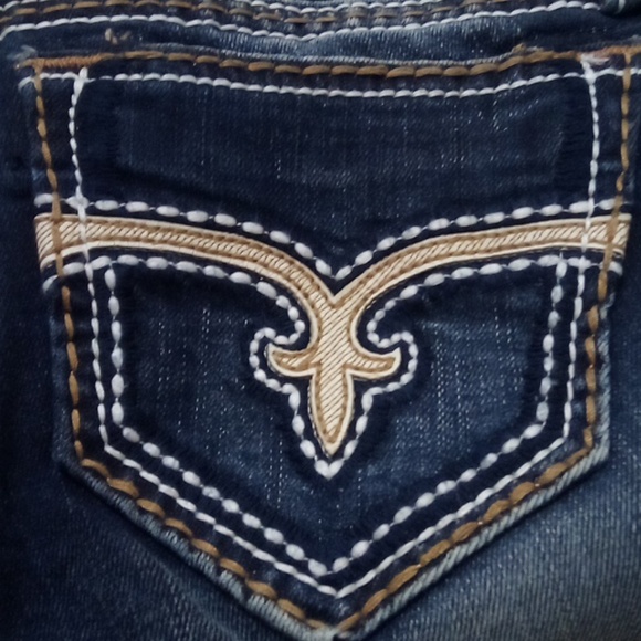 Rock Revival Women's 26 Straight Blair Embellished Faux Leather NWT - Picture 2 of 12